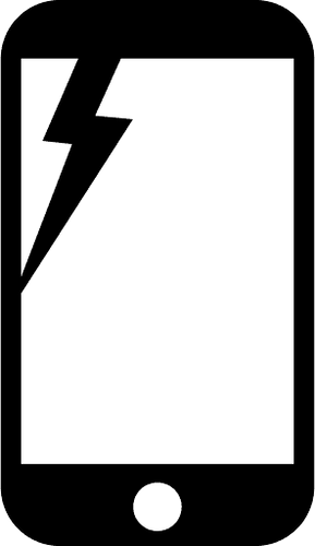 Iphone Cracked Damaged LCD
<div class=